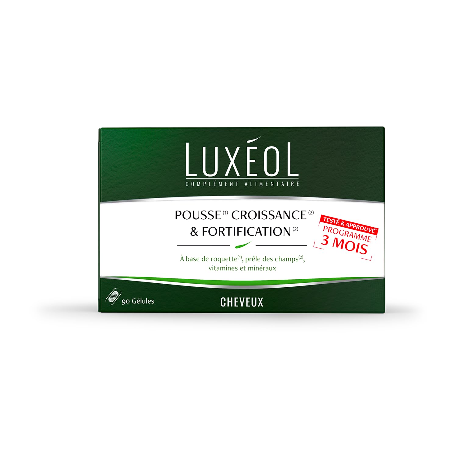 LUXÉOL - Shampoing Croissance - Pousse de 6cm en 3 Mois* - Des Cheveux Plus Longs Plus Vite - Cliniquement Prouvé - Formule d'Origine Naturelle - Huile de Ricin, Amla & Ginseng(3) - 200 ml