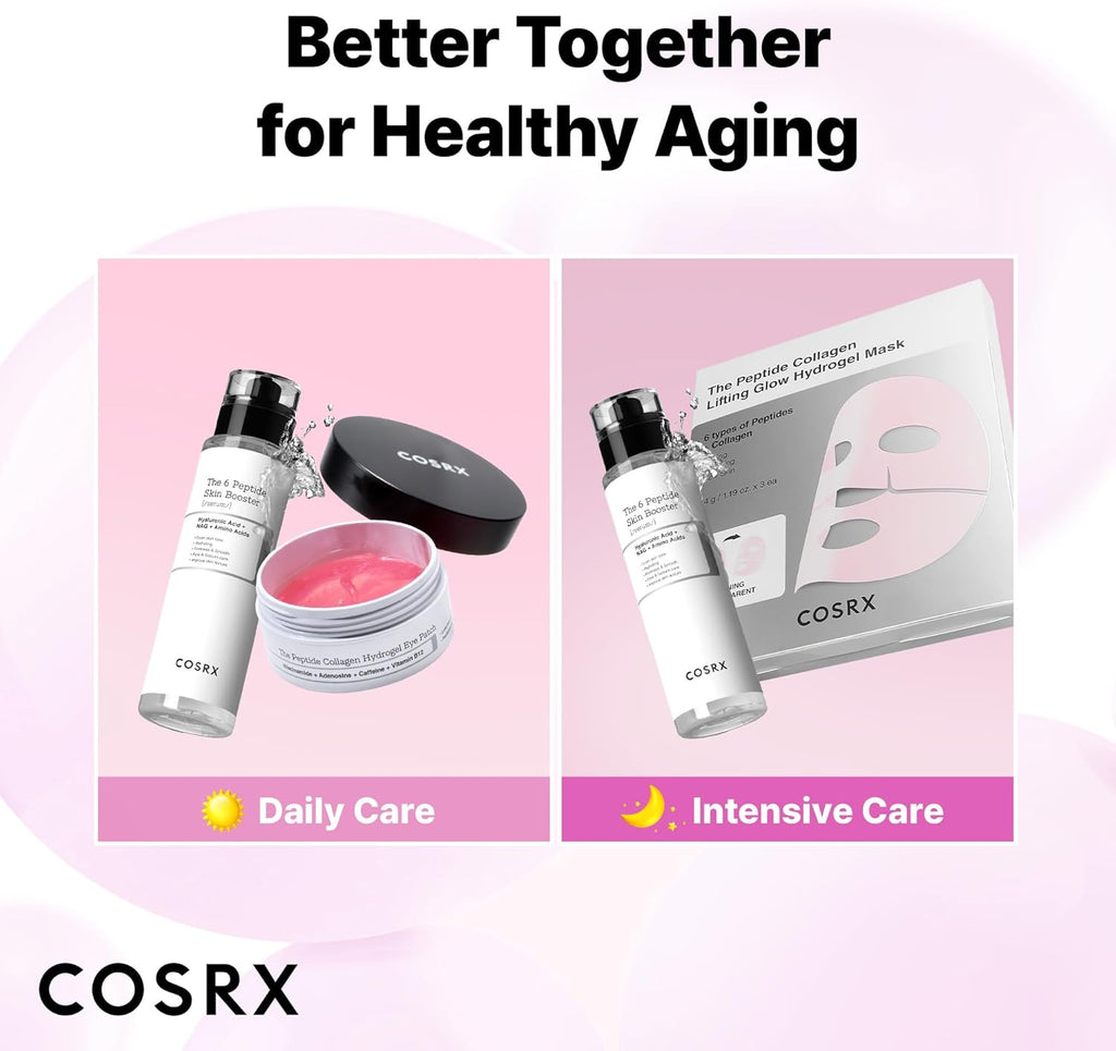 COSRX 6 Peptide Collagen Serum Face Toner with Niacinamide & Hyaluronic Acid, Hydrating & Firming Korean Essence, Anti-Wrinkle & Pore-Tightening Serum For Plump & Even Skin Tone, Korean Skincare 150ml