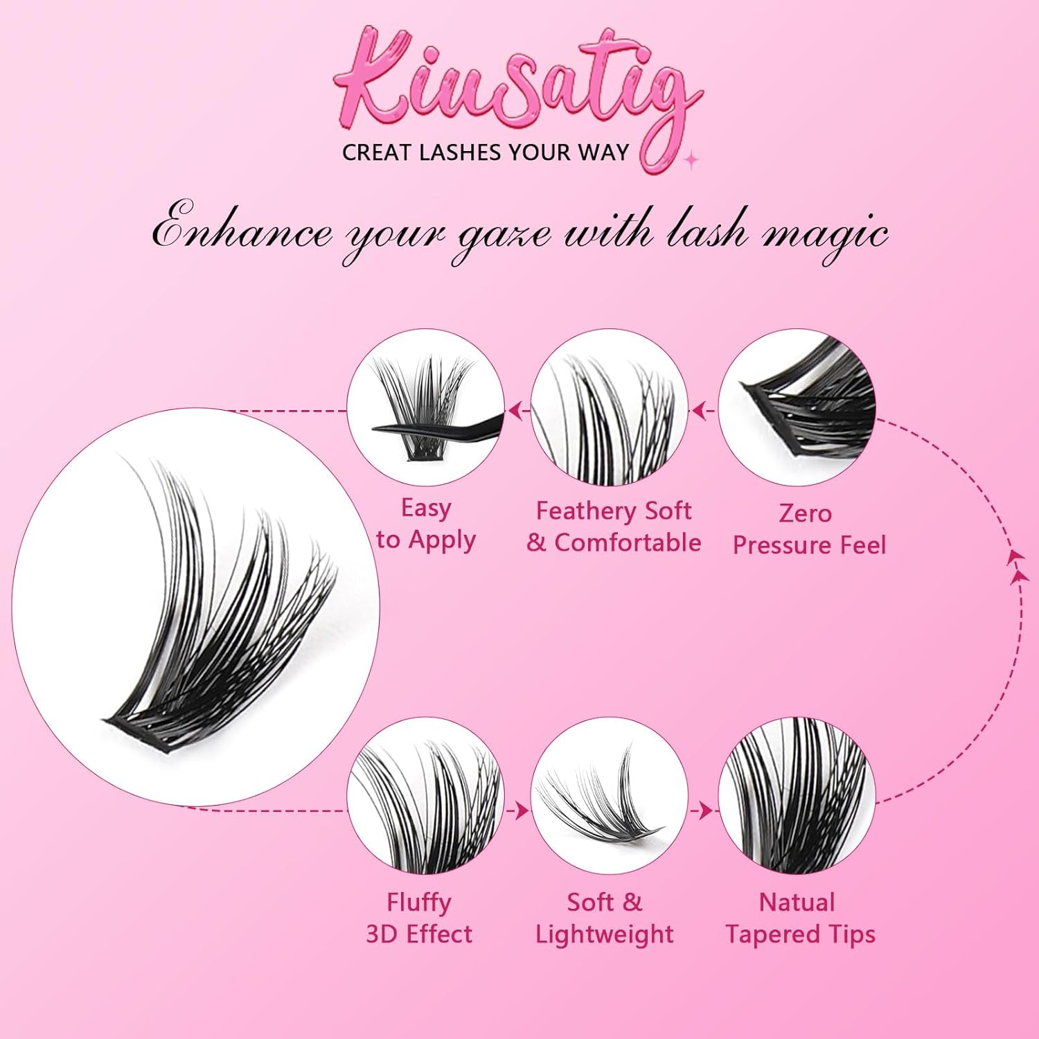 Kit Extension Cils Individuel 190PCS Kit Faux Cils Naturel Avec Lash Bond et Seal Applicateur 30D 40D Cils Extension de Cils Professionnel 8-16mm Mix kit extension de cils complet debutant