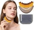 Brosse Lymphatique Visage, Lymphatic Drainage Face Brush, Brosse de contour lymphatique pour le visage, s'applique au visages, à la sculpture du menton et de la mâchoire