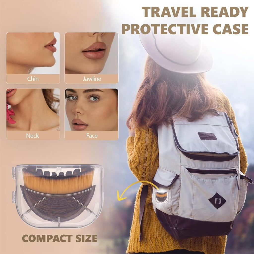 Brosse Lymphatique Visage, Lymphatic Drainage Face Brush, Brosse de contour lymphatique pour le visage, s'applique au visages, à la sculpture du menton et de la mâchoire