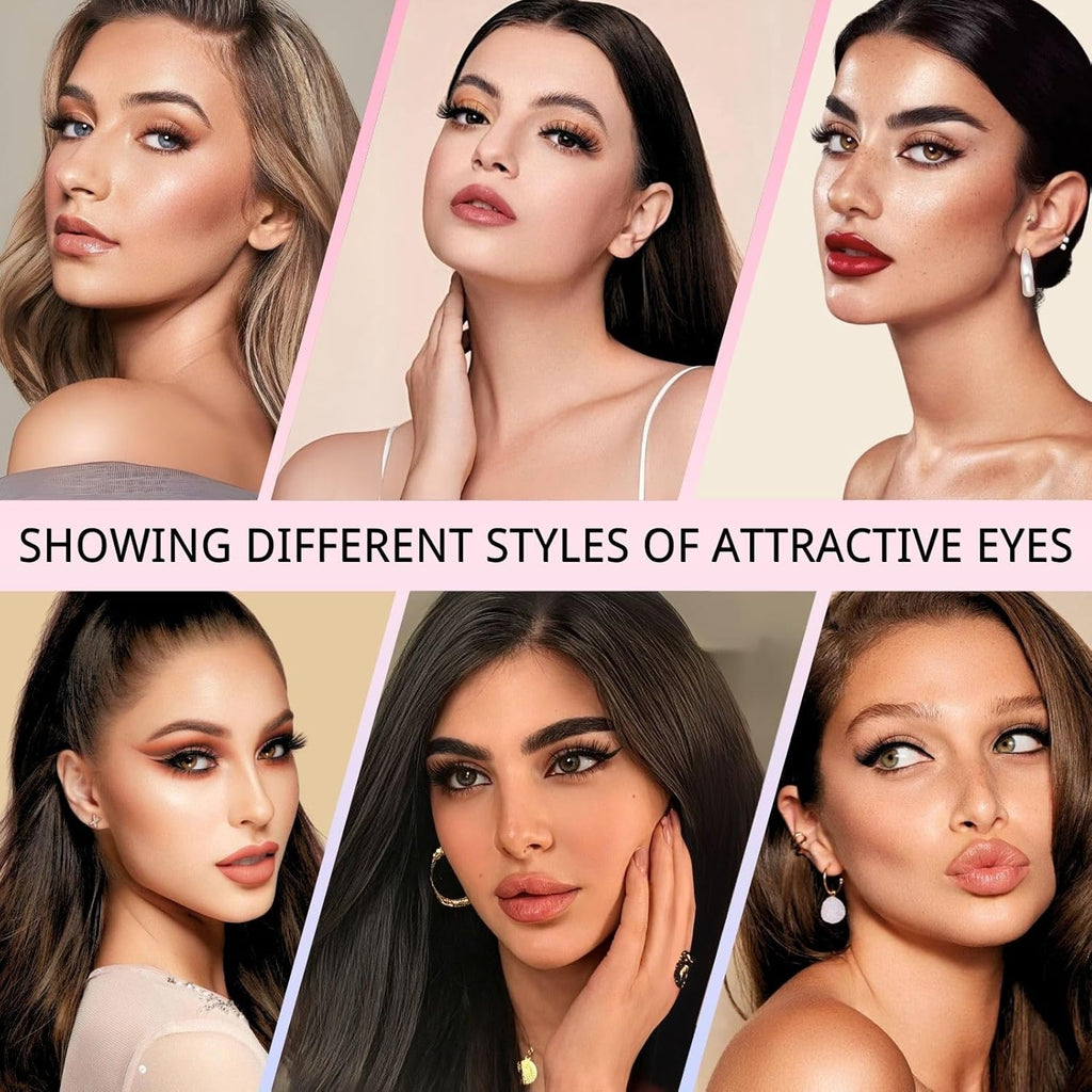 640pcs Kit Extension Cils Individuels, 60D+80D+100D+120D Faux Cils, Faux Cils Bouquet Volume Russian D Curl DIY Extensions de Cils 8-16mm Individual Lashes (60-80-100-120D)